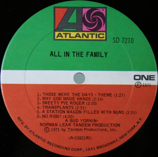 "All In The Family" Cast - All In The Family | Mint (M) Near Mint (NM)-Classic Vinyl Record