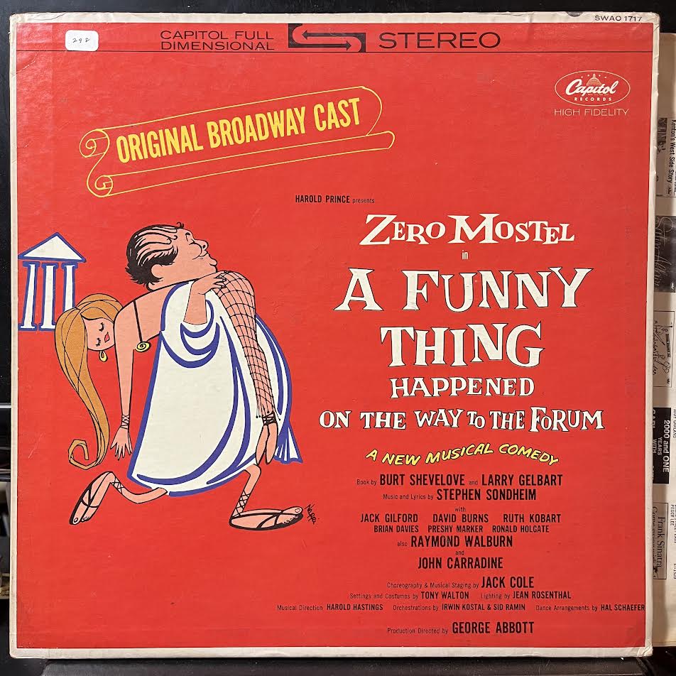 "A Funny Thing Happened On The Way To The Forum" O - A Funny Thing Happened On The Way To The Forum (VINYL) | Excellent+ (EX+) Excellent (EX)-Classic Vinyl Record