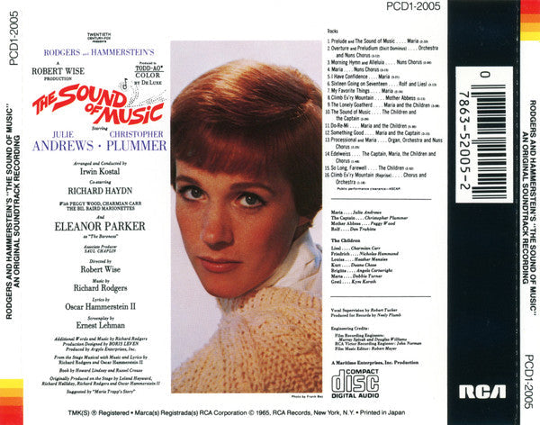 Rodgers & Hammerstein - The Sound Of Music (An Original Soundtrack Recording) (CD) | Excellent (EX) Near Mint (NM)-Classic Vinyl Record