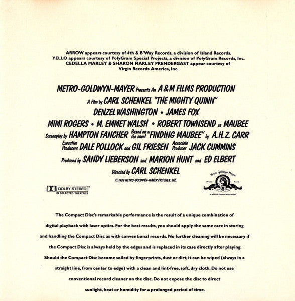 Various - The Mighty Quinn (Original Motion Picture Soundtrack) (CD) | Near Mint (NM) Near Mint (NM)-Classic Vinyl Record