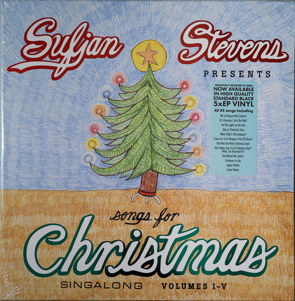Sufjan Stevens Songs For Christmas Asthmatic Kitty Records Box, Comp + 5x12", EP, RE Mint (M) Mint (M)-Classic Vinyl Record