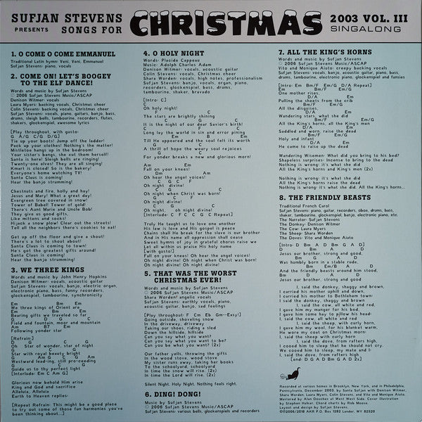Sufjan Stevens Songs For Christmas Asthmatic Kitty Records Box, Comp + 5x12", EP, RE Mint (M) Mint (M)-Classic Vinyl Record