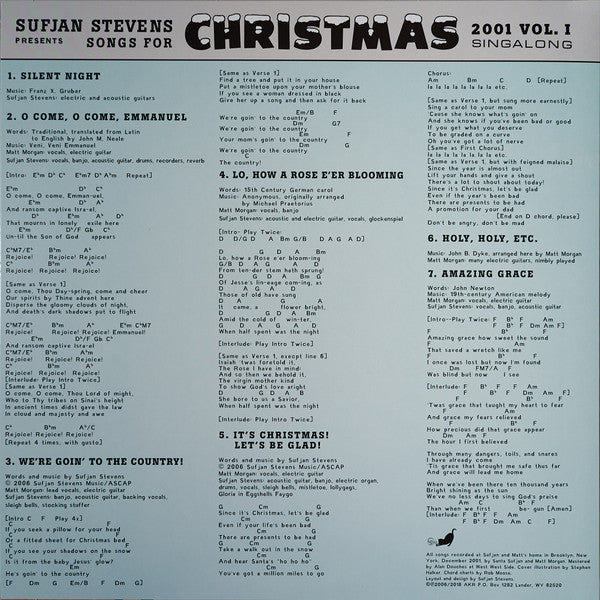 Sufjan Stevens Songs For Christmas Asthmatic Kitty Records Box, Comp + 5x12", EP, RE Mint (M) Mint (M)-Classic Vinyl Record