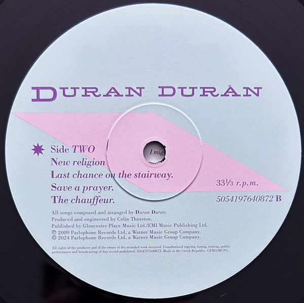 Duran Duran - Rio (VINYL) | Mint (M) Mint (M)-Classic Vinyl Record