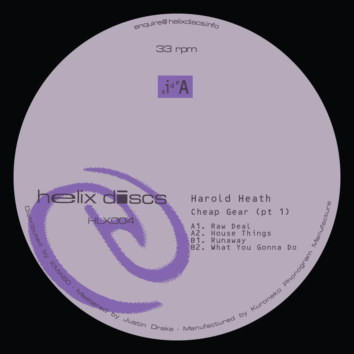 Harold Heath - Cheap Gear (Part 1)(VINYL 12") | Mint (M) Mint (M)--Classic Vinyl Record