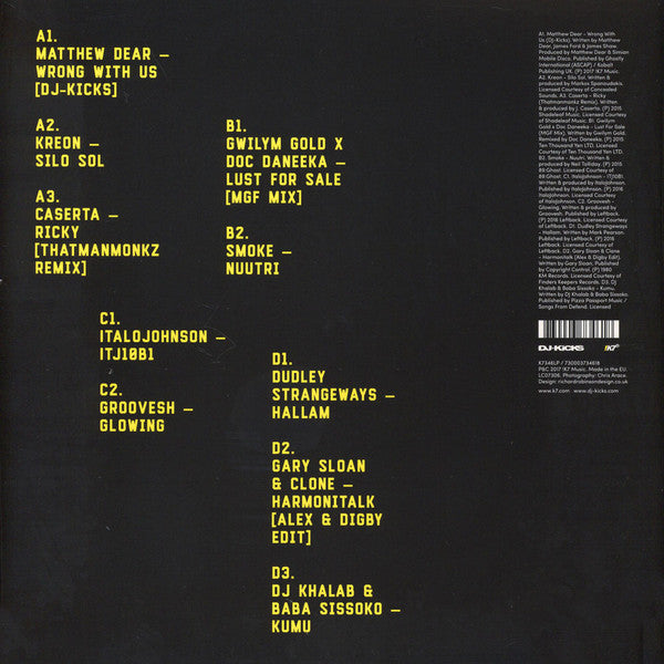 Matthew Dear - DJ-Kicks (2LP Gatefold) | Mint (M) Mint (M)--Classic Vinyl Record