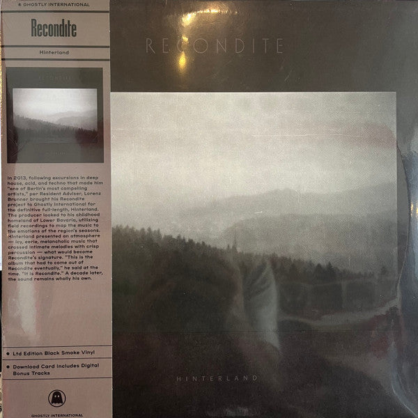 Recondite - Hinterland | Mint (M) Mint (M)--Classic Vinyl Record