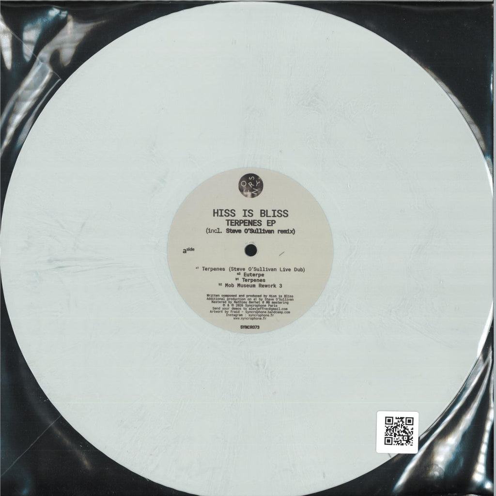 Hiss Is Bliss - Terpenes EP (GRAY VINYL 12" Syncrophone Records SYNCRO73) | NEW Mint (M) Mint (M)--Classic Vinyl Record