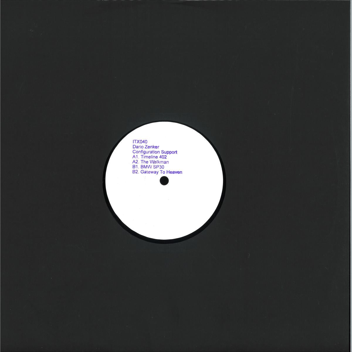 Dario Zenker - Configuration Support (VINYL 12") | Mint (M) Mint (M)--Classic Vinyl Record