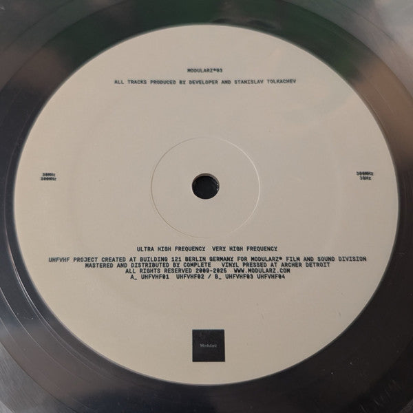 Developer - UHFVHF (CLEAR VINYL) | Mint (M) Generic--Classic Vinyl Record