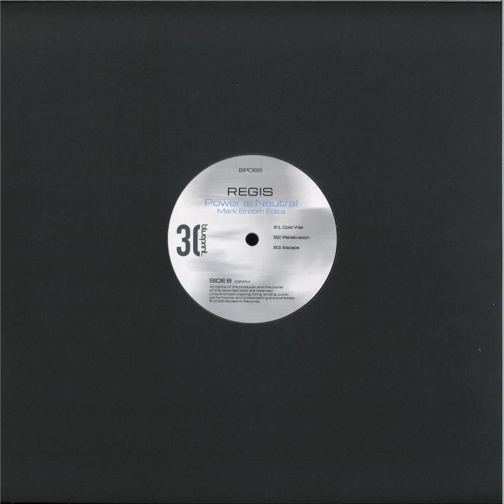 Regis - Power Is Neutral (Mark Broom Edits) (VINYL 12" Blueprint BP089 2026) | NEW--Classic Vinyl Record
