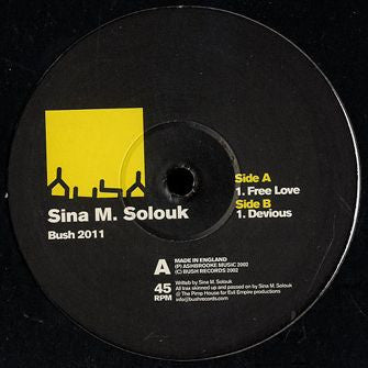Sina M. Solouk - Free Love (VINYL) | Near Mint (NM) Very Good Plus (VG+)--Classic Vinyl Record
