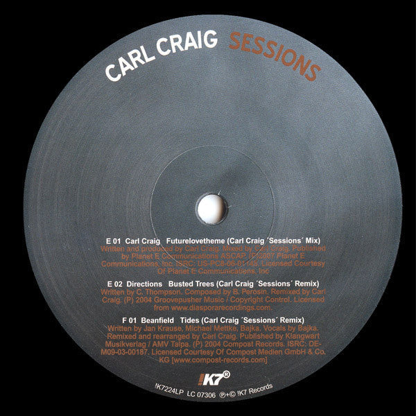 Carl Craig - Sessions (3LP) | Mint (M) Mint (M)--Classic Vinyl Record