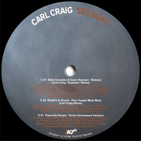 Carl Craig - Sessions (3LP) | Mint (M) Mint (M)--Classic Vinyl Record