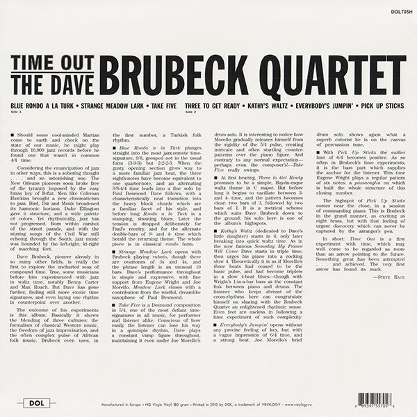 Time Out | Mint (M) Mint (M)-Classic Vinyl Record