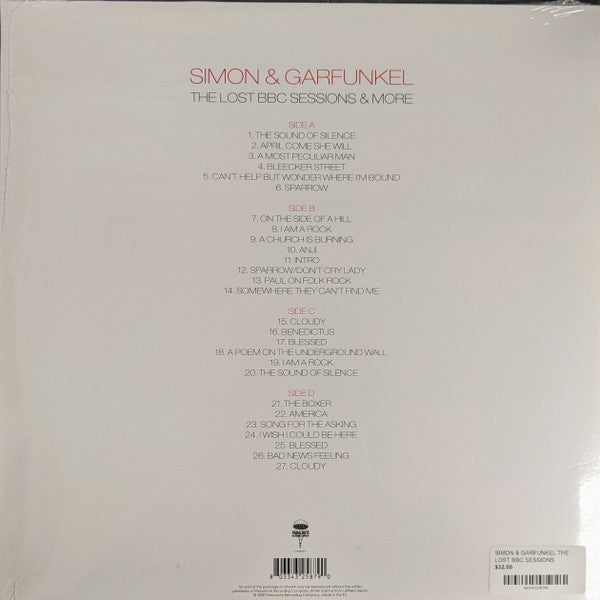 Simon & Garfunkel - The Lost BBC Sessions & More (2LP) | Mint (M) Mint (M)-Classic Vinyl Record