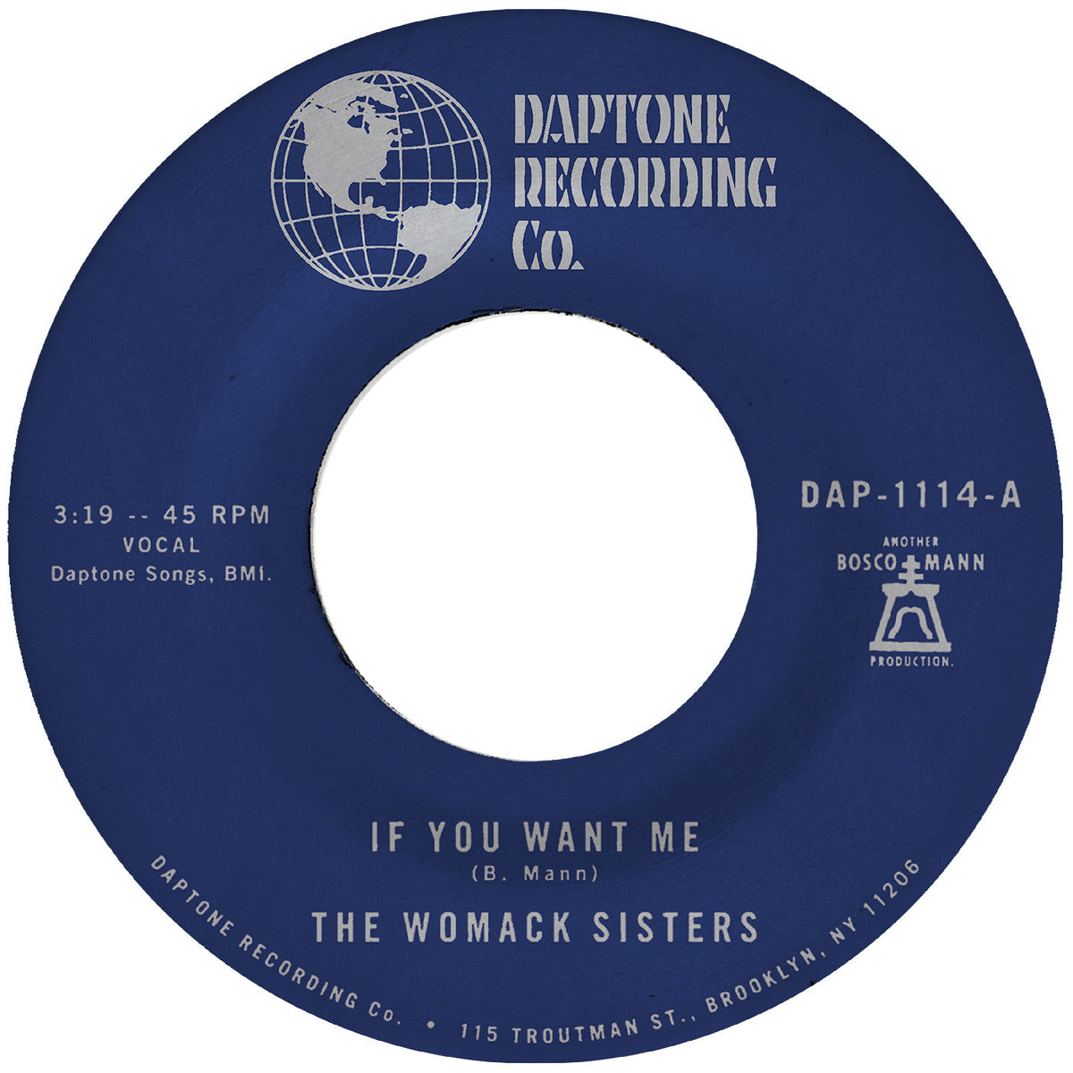 The Womack Sisters - If You Want Me B/W I Just Don'T Want You (To Say Goodbye)(7" VINYL) | Mint (M) Generic-Classic Vinyl Record