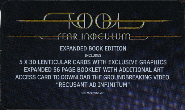 Tool (2) - Fear Inoculum (Expanded Book Edition CD RCA/Tool Dissectional 19075-97582-2) | NEW-Classic Vinyl Record