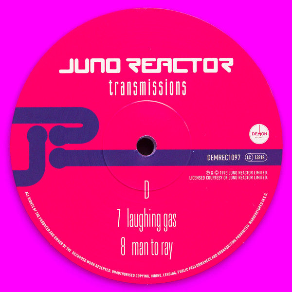 Juno Reactor - Transmissions (2X Purple Vinyl) | Mint (M) Mint (M)-Classic Vinyl Record