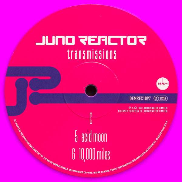 Juno Reactor - Transmissions (2X Purple Vinyl) | Mint (M) Mint (M)-Classic Vinyl Record