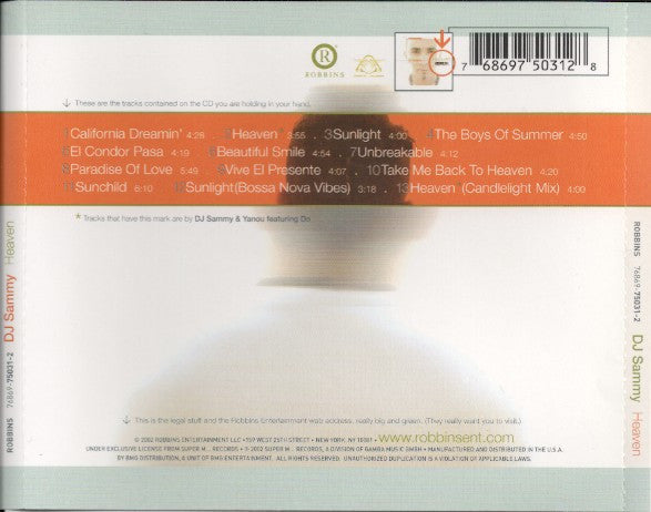 DJ Sammy - Heaven (CD) | Excellent+ (EX+) Excellent+ (EX+)-Classic Vinyl Record