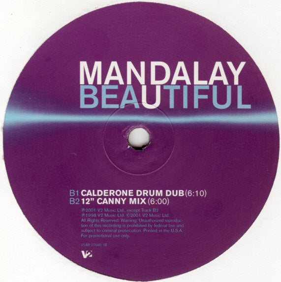 Mandalay - Beautiful | Excellent (EX) Very Good Plus (VG+)-Classic Vinyl Record