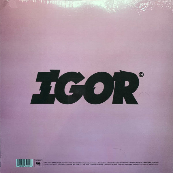 Tyler, The Creator Igor Columbia LP, Album, Gat Mint (M) Mint (M)-Classic Vinyl Record