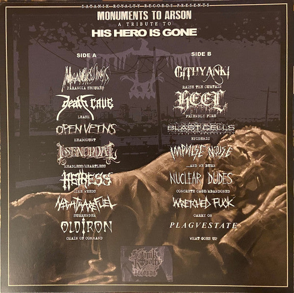 Monuments To Arson (A Tribute To His Hero Is Gone) | Mint (M) Mint (M)-Classic Vinyl Record