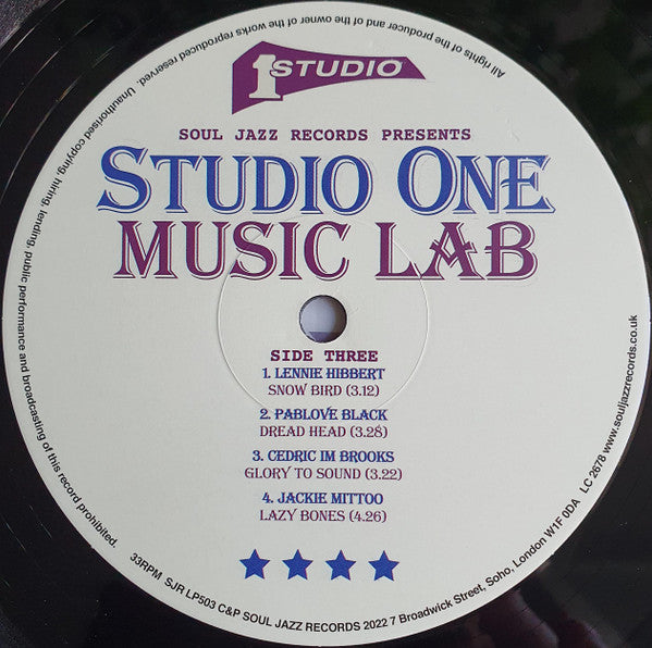 Studio One Music Lab | Mint (M) Mint (M)-Classic Vinyl Record
