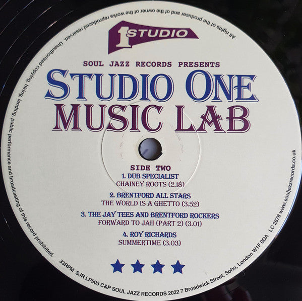 Studio One Music Lab | Mint (M) Mint (M)-Classic Vinyl Record