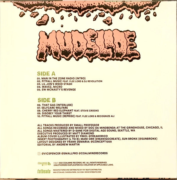 Vic Spencer & Small Professor - Mudslide | Mint (M) Mint (M)-Classic Vinyl Record