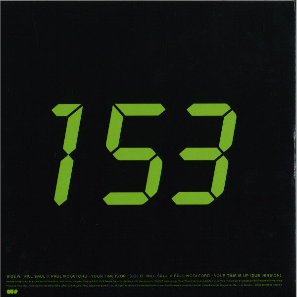 Will Saul X Paul Woolford - Your Time Is Up | Mint (M) Mint (M)-Classic Vinyl Record