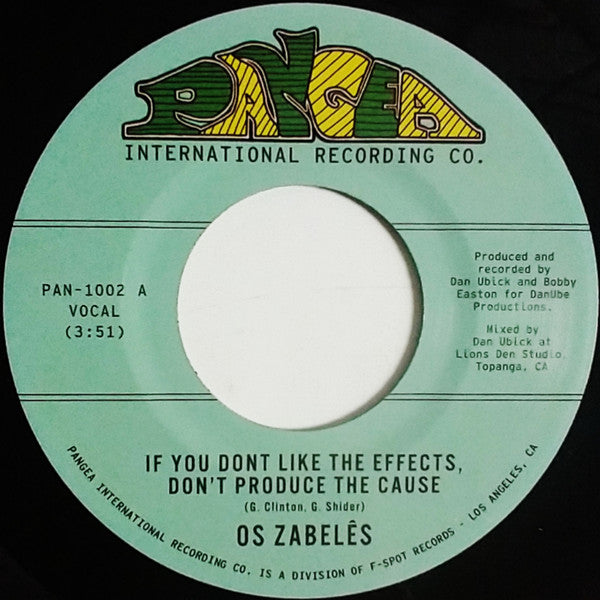 If You Don't Like The Effects, Don't Produce The Cause / Back In Our Minds | Mint (M) Generic-Classic Vinyl Record