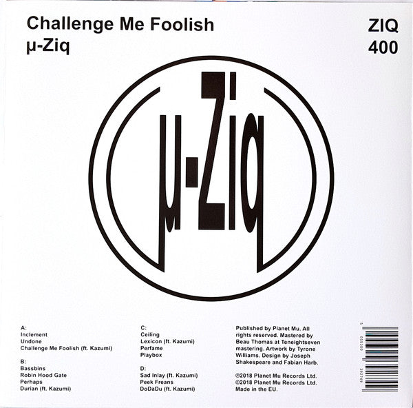 µ-Ziq - Challenge Me Foolish (2xVINYL) | Mint (M) Mint (M)-Classic Vinyl Record