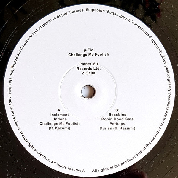 µ-Ziq - Challenge Me Foolish (2xVINYL) | Mint (M) Mint (M)-Classic Vinyl Record